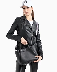 Medium handbag with degradè shoulder strap