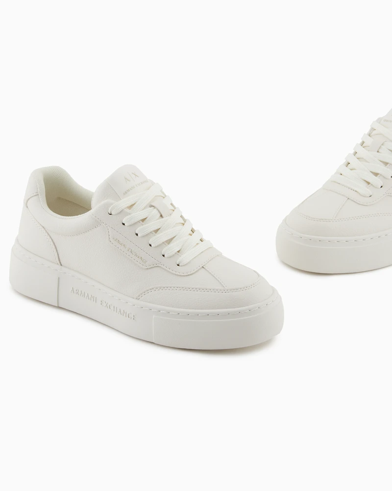 Sneakers with high sole
