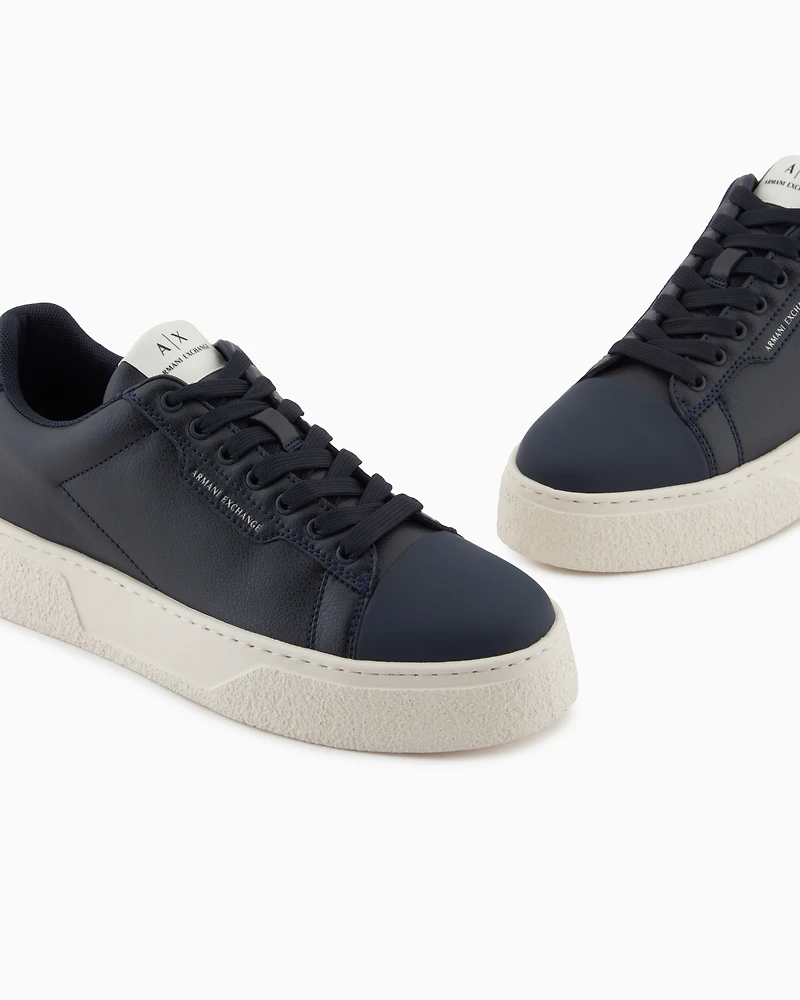 Sneakers with high sole
