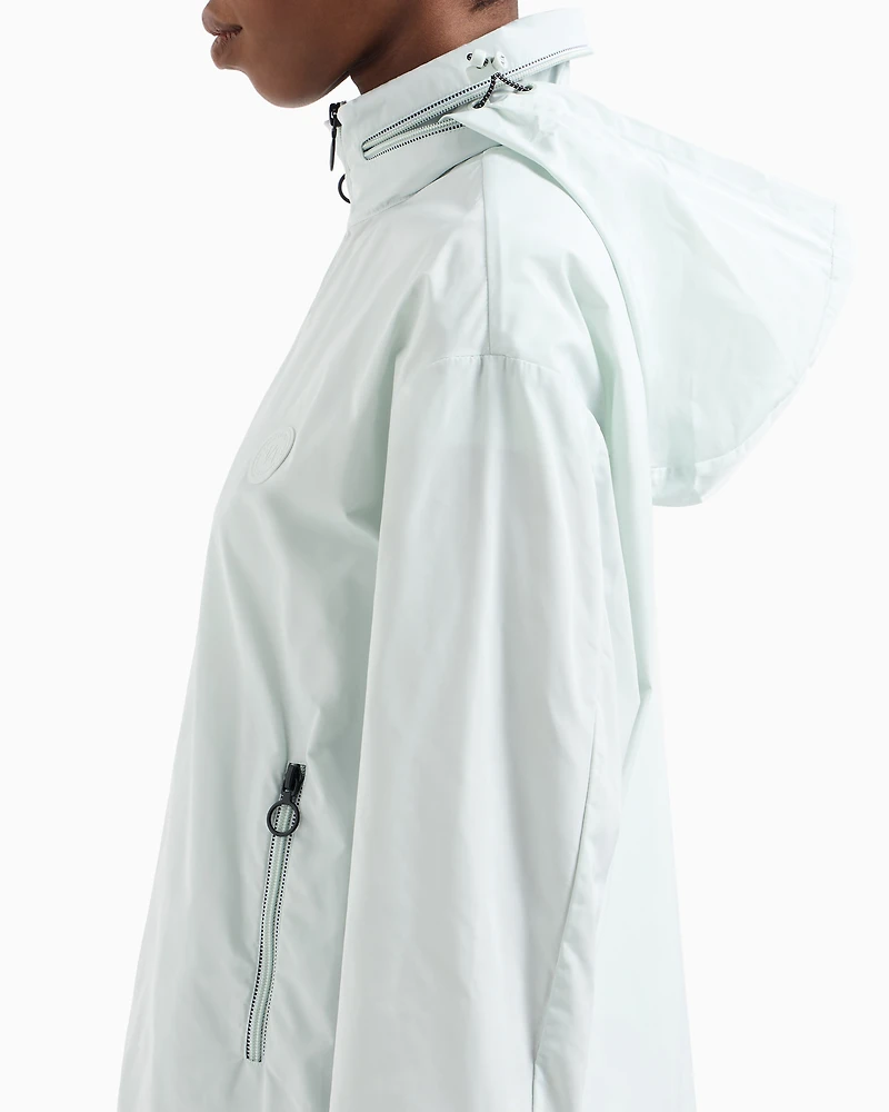 Full zip jacket with removable hood