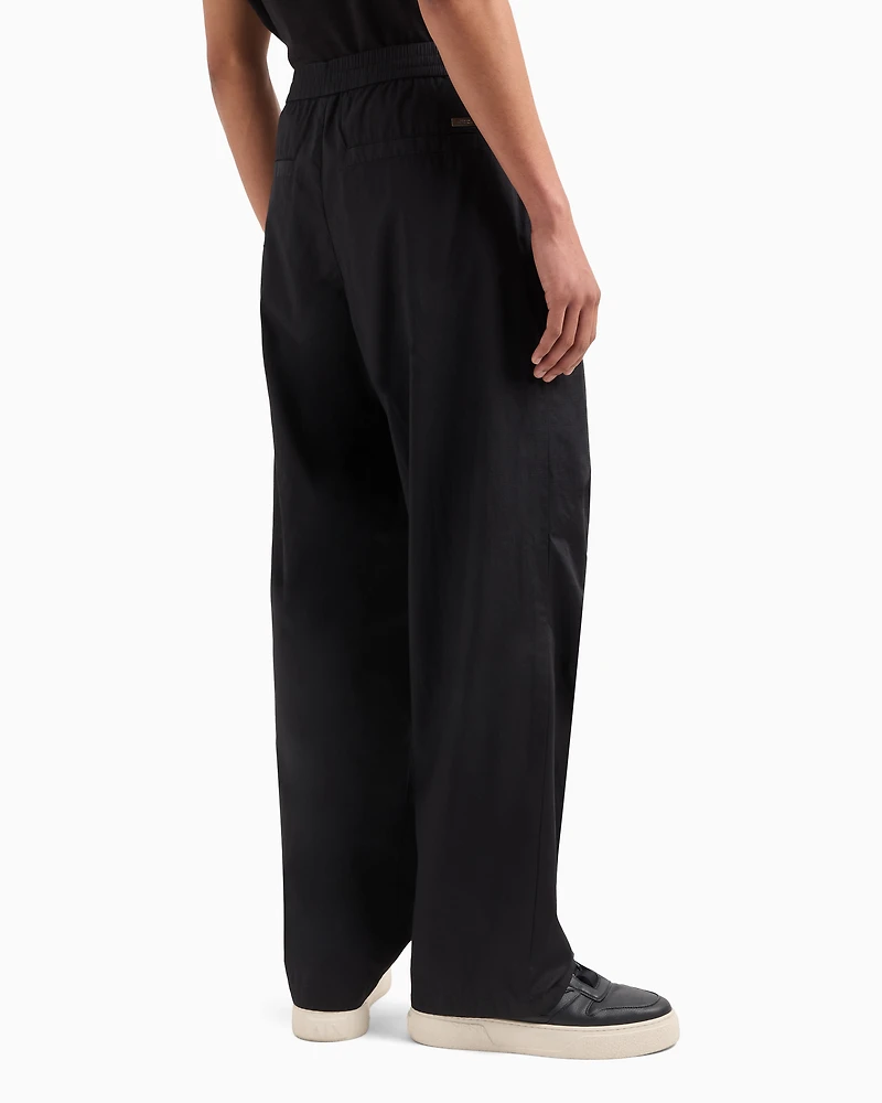Oversized cotton trousers