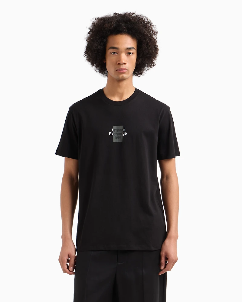 Regular fit cotton T-shirt with logo