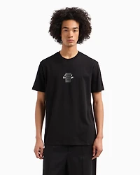 Regular fit cotton T-shirt with logo