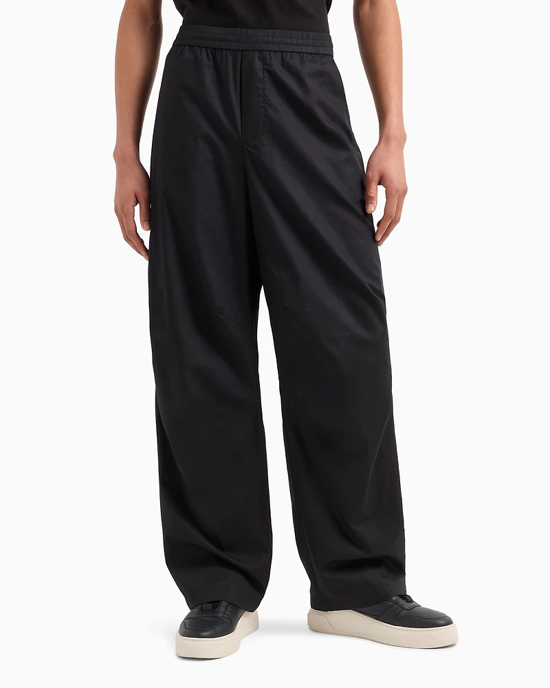 Oversized cotton trousers