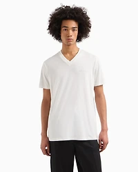 Regular fit T-shirt with V-neck