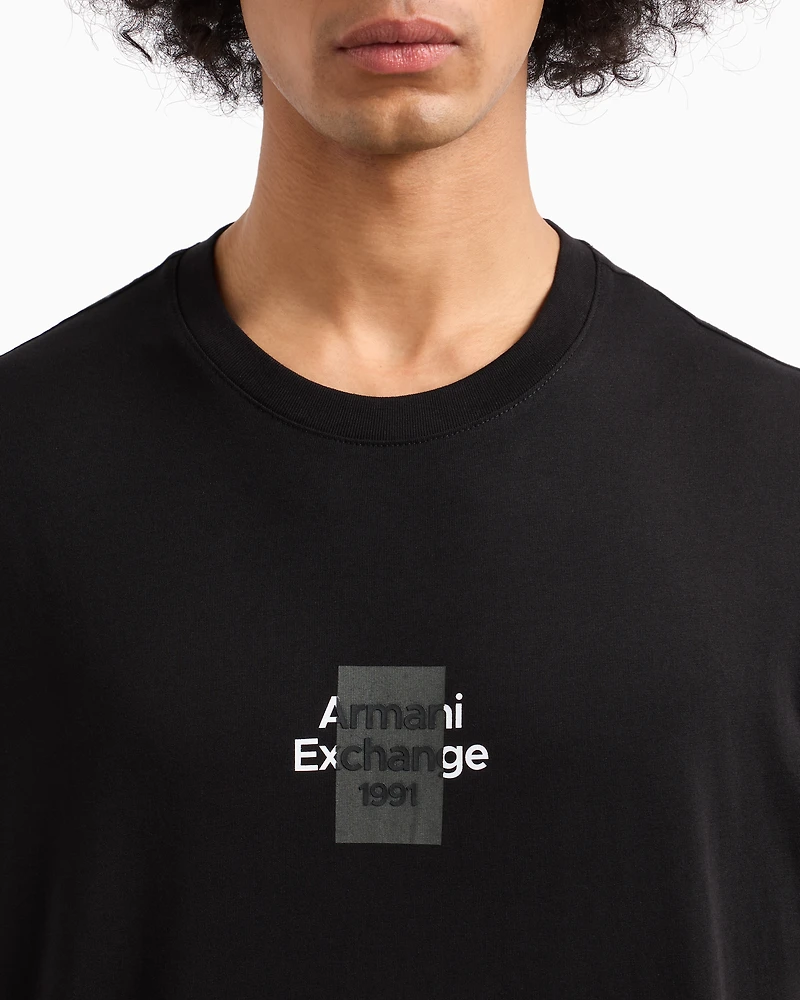Regular fit cotton T-shirt with logo