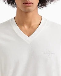Regular fit T-shirt with V-neck