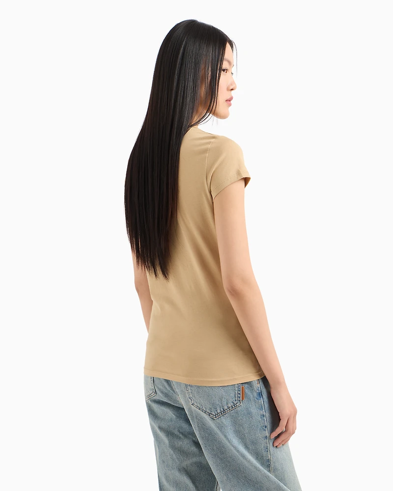 Pima Cotton Print Short T-Shirt
