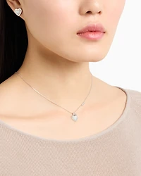 Emporio Armani -  Silver-Tone Brass Pendant Set, Woman, Multicoloured, Size: TU