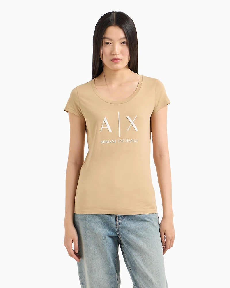 Pima Cotton Print Short T-Shirt