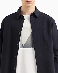 Regular fit seersucker shirt