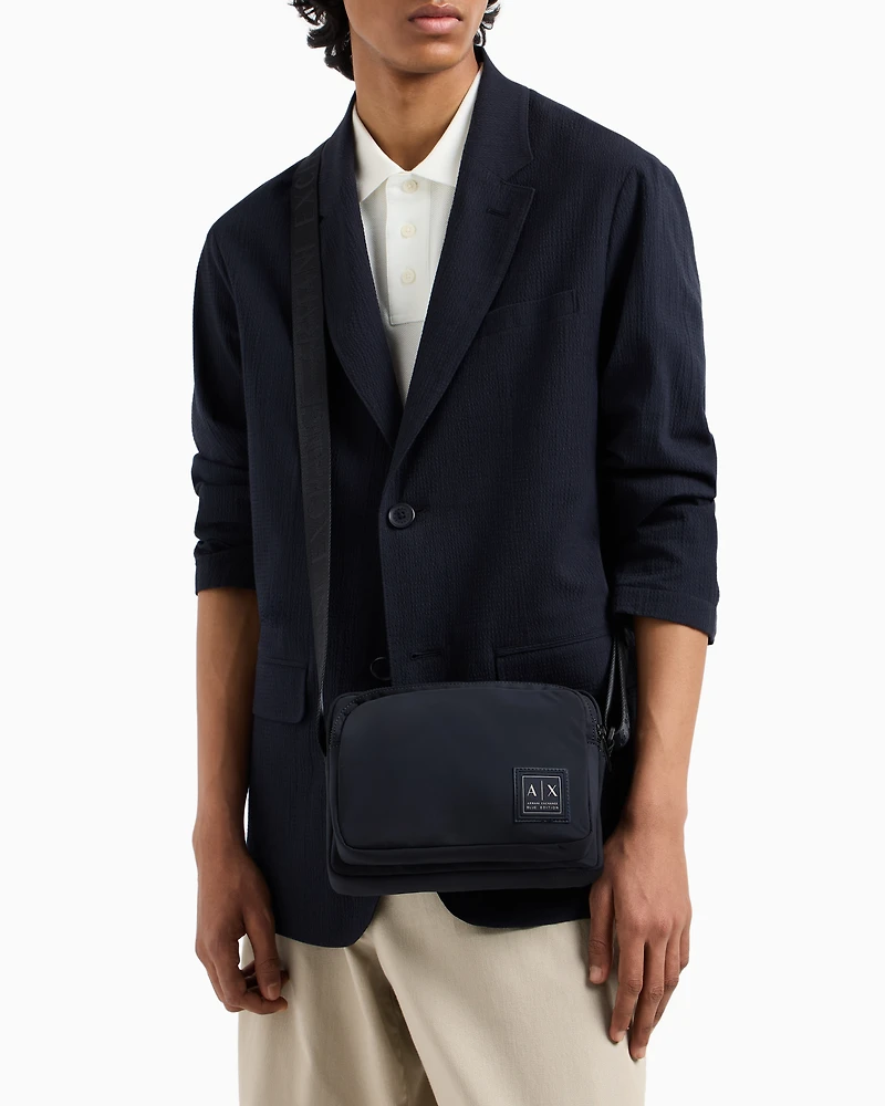 Shoulder bag with external pocket