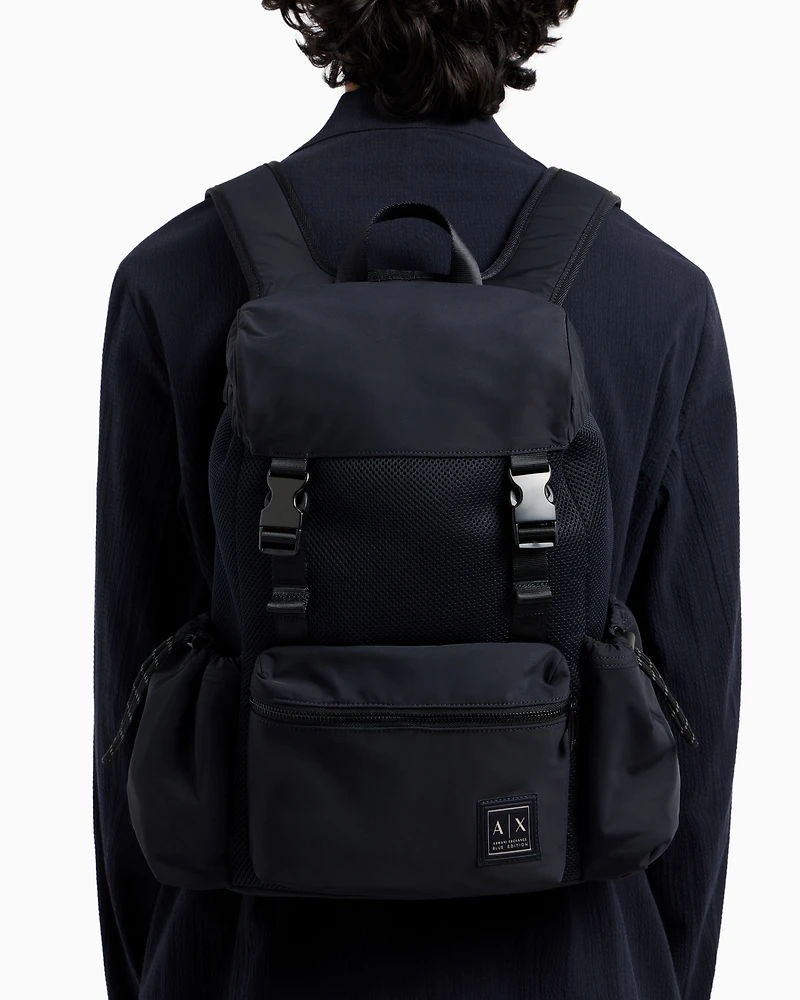 Backpack with side pockets