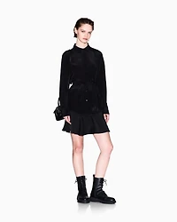 Viscose shirt with bow