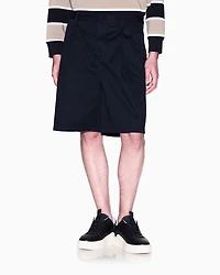 Bermuda shorts with pleats cotton twill