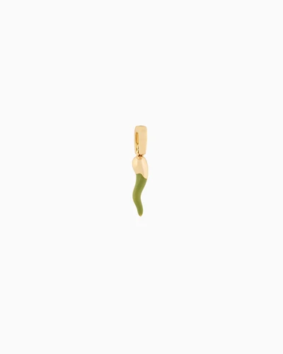 Emporio Armani - Emporio Armani Gold-Tone Brass Charm, Woman, Multicoloured, Size: TU