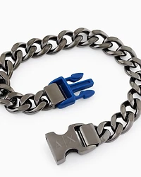  Gunmetal Stainless Steel Chain Bracelet