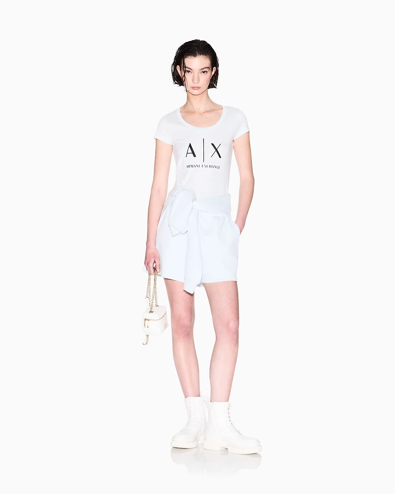 Logo sweatshirt shorts