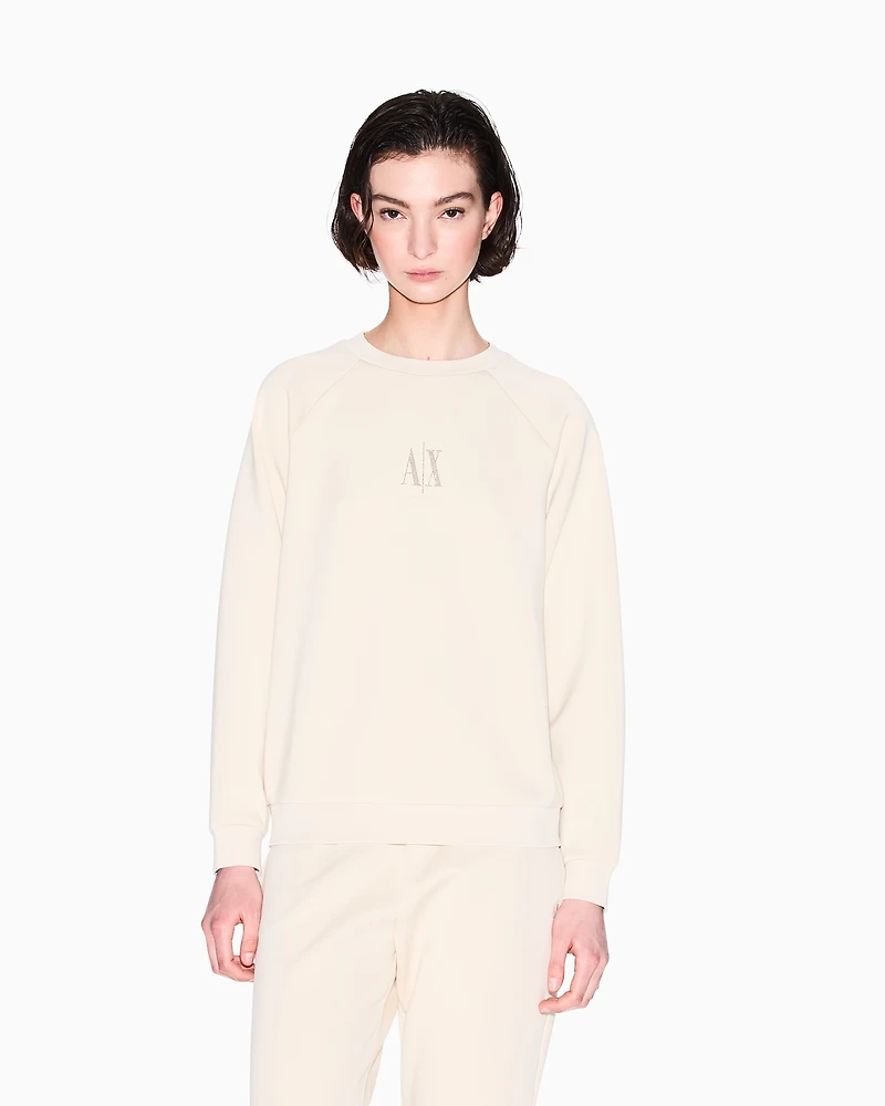 Glitter Logo Crewneck Sweatshirt