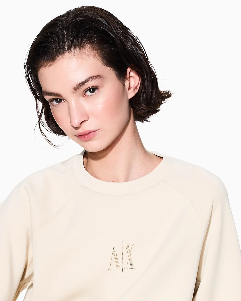 Glitter Logo Crewneck Sweatshirt