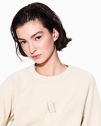 Glitter Logo Crewneck Sweatshirt