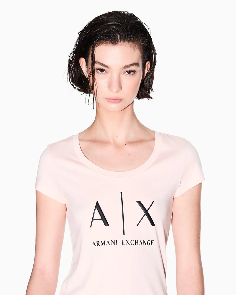 Pima Cotton Print Short T-Shirt
