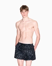 Allover patterned boxer costume