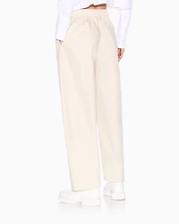 Oval leg cotton trousers