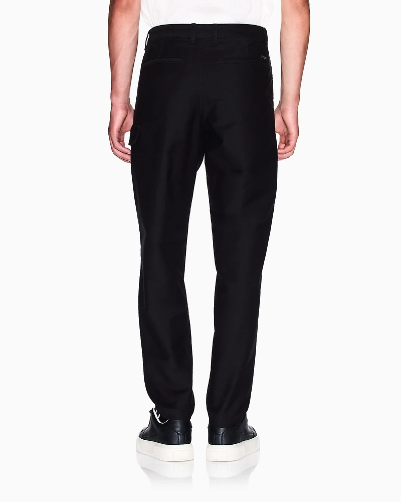 Stretch Cotton Cargo Pants