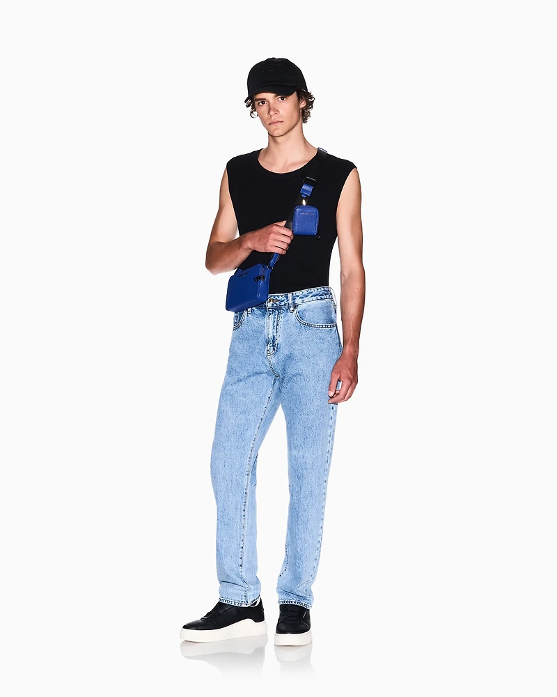 Ribbed cotton tank top