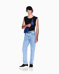 Ribbed cotton tank top