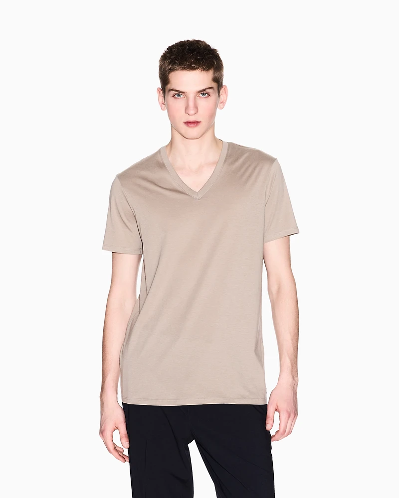 Slim fit T-shirt Pima cotton jersey