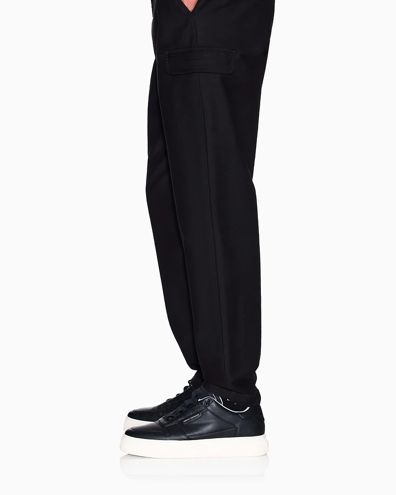 Stretch Cotton Cargo Pants
