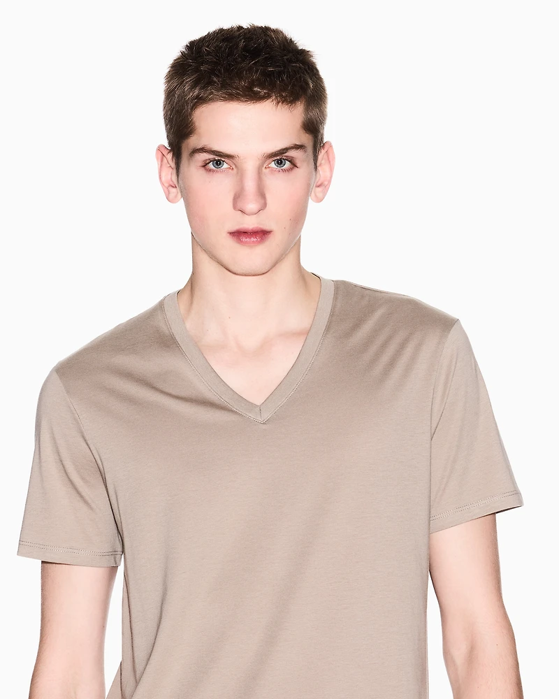 Slim fit T-shirt Pima cotton jersey