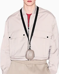 Headphone holder with strap