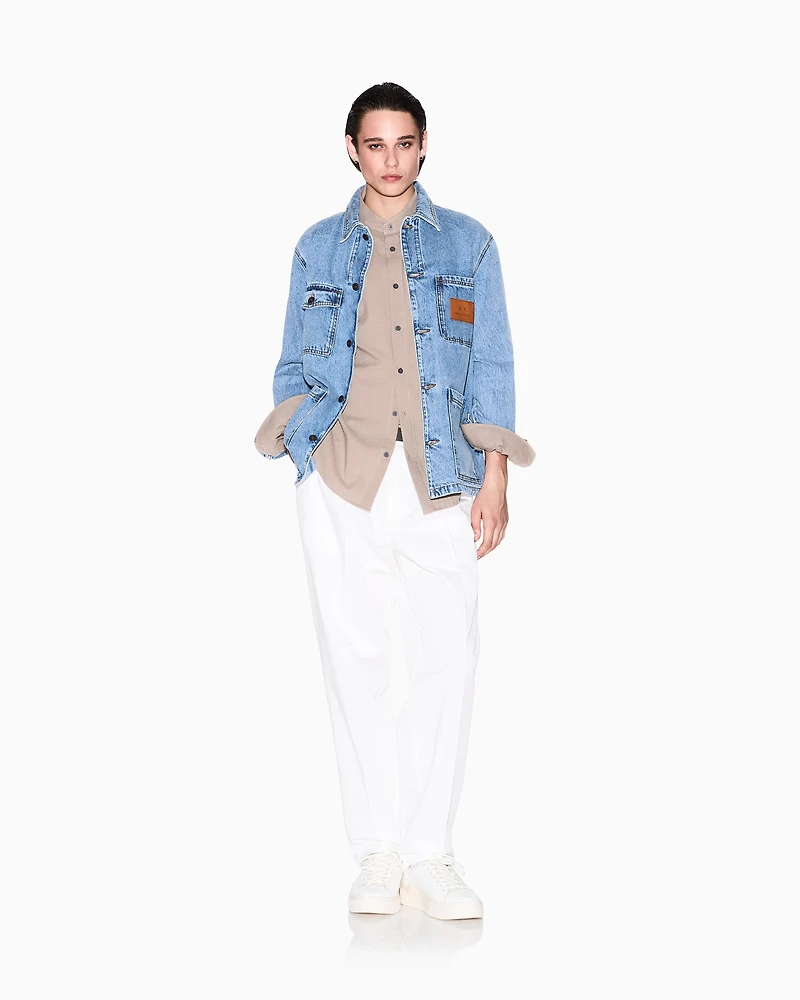 Regular fit shirt yarn dyed cotton