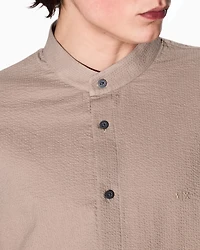 Regular fit shirt yarn dyed cotton