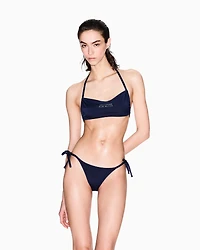 Bandeau bikini top with Blue Edition ASV logo