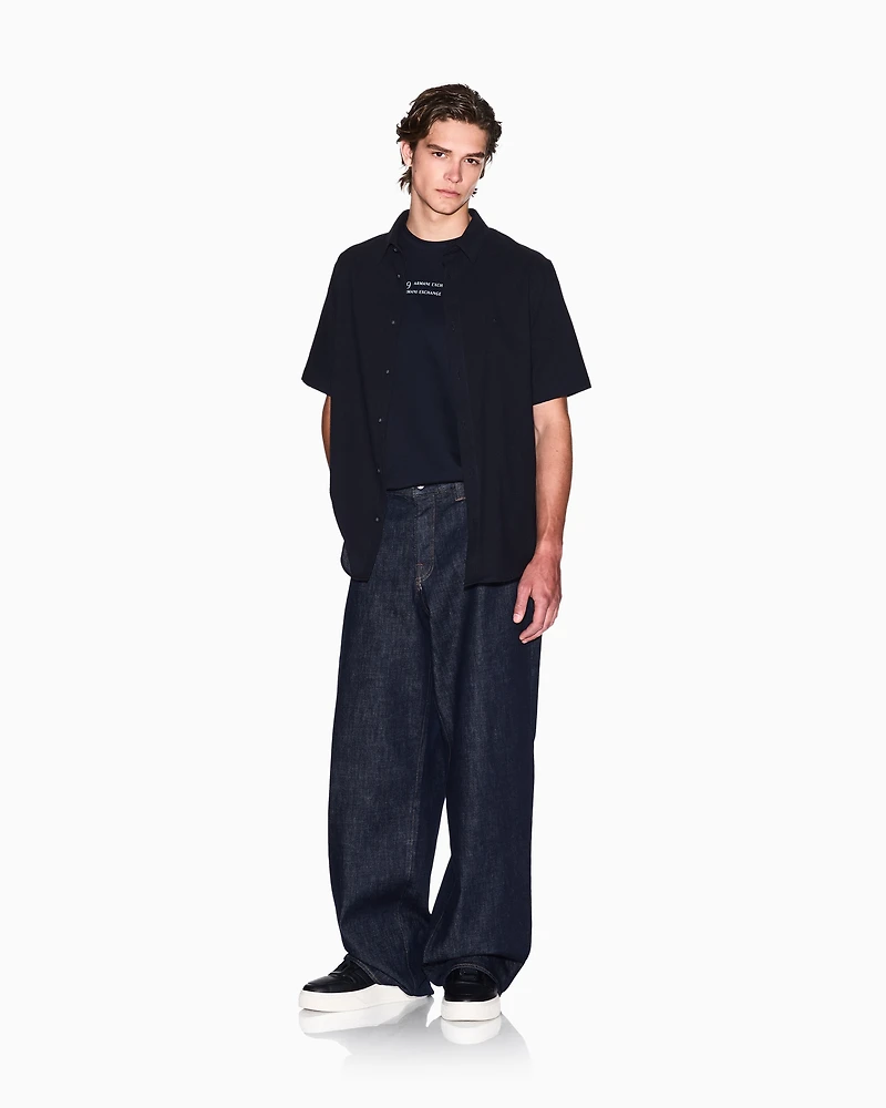 J83 baggy fit jeans cotton blend denim
