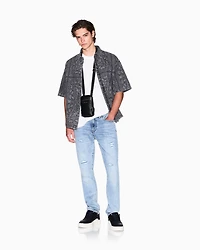 Regular fit shirt with kaleidoscope print