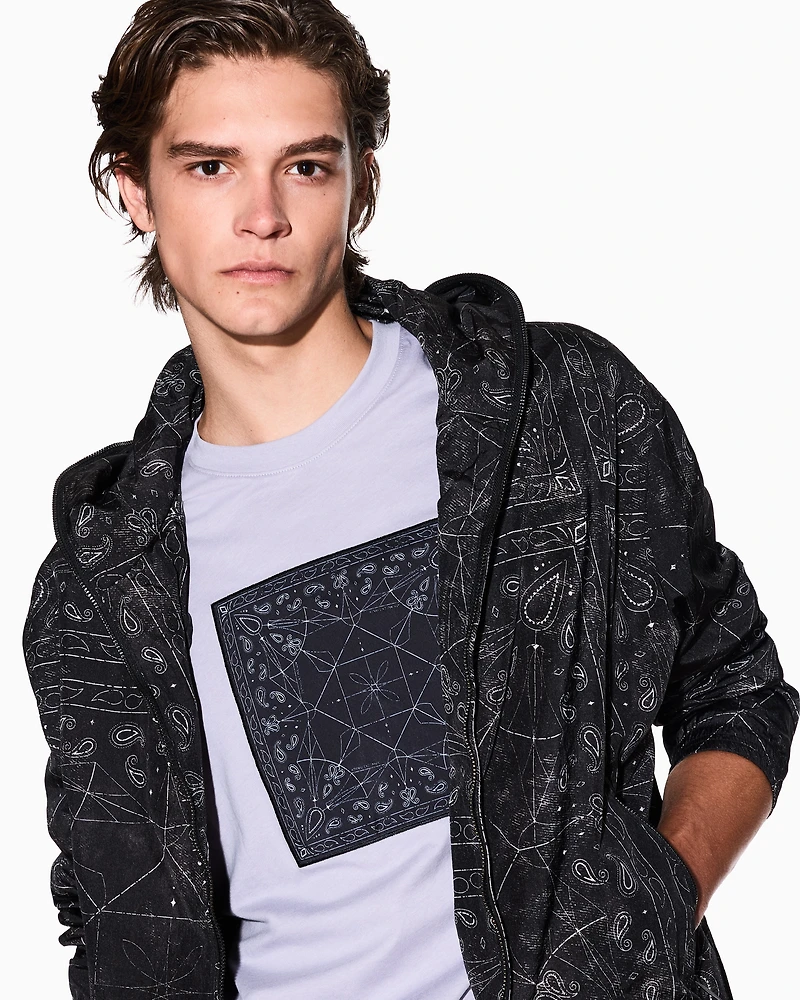 Regular fit T-shirt with kaleidoscope print
