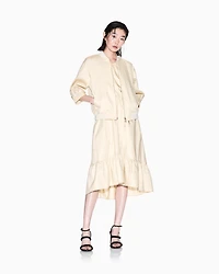Cotton Blouson with Short Sleeves
