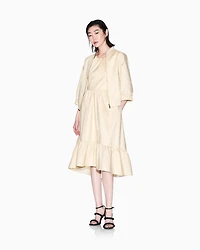 ASV Cotton Ruffle Midi Dress