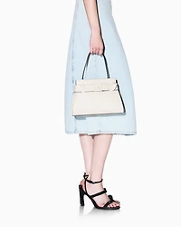 Handbag with small logo small