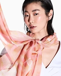 Patterned fabric scarf