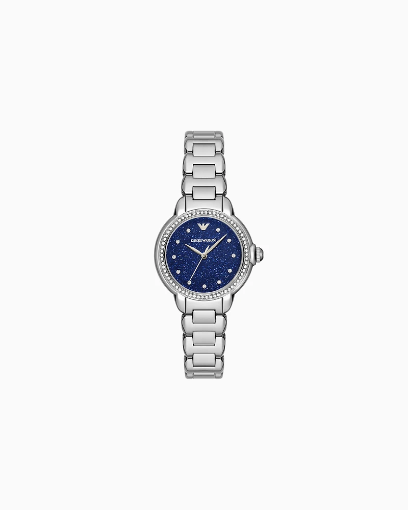 Emporio Armani -  Three-Hand Stainless Steel Watch, Woman, Multicoloured, Size: TU