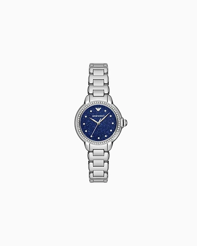 Emporio Armani -  Three-Hand Stainless Steel Watch, Woman, Multicoloured, Size: TU