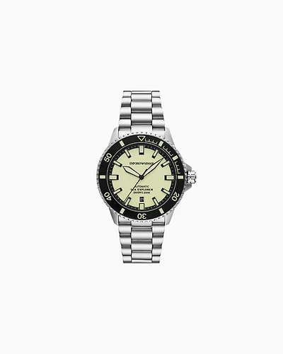 Emporio Armani -  Sea Explorer Automatic Stainless Steel Watch, Man, Multicoloured, Size: TU