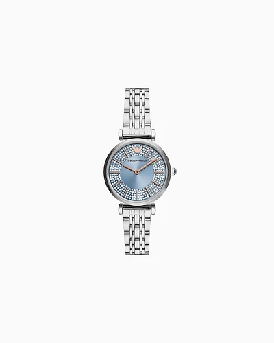 Emporio Armani - Two-Hand Stainless Steel Watch, Woman, Multicoloured, Size: TU