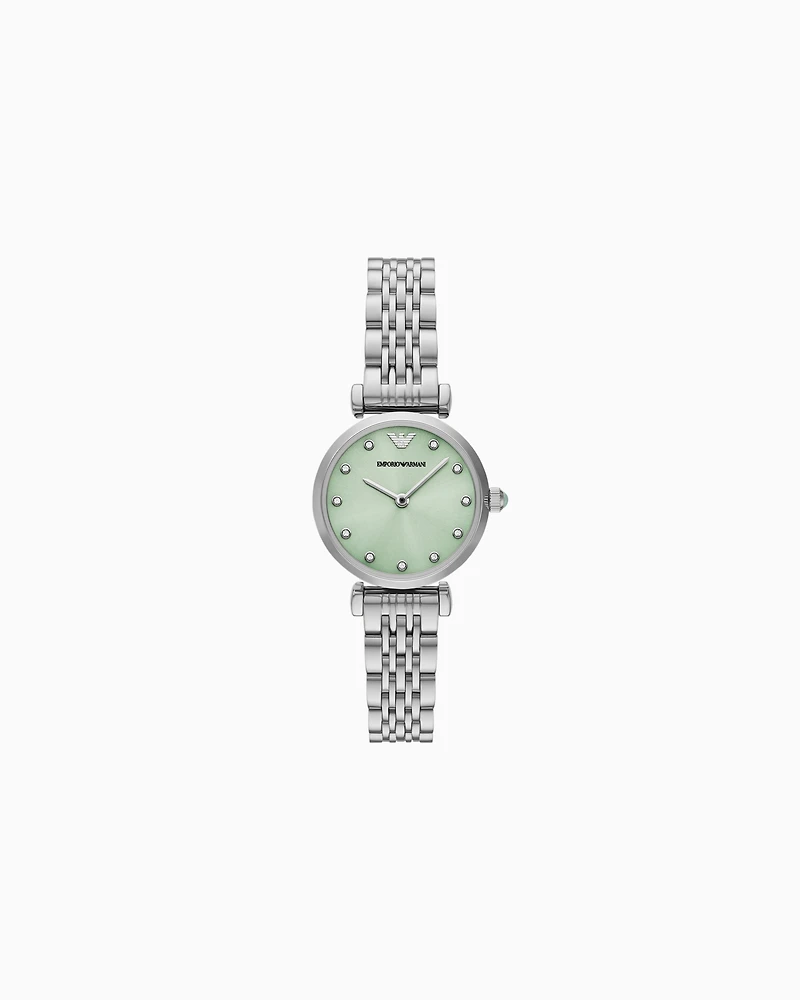 Emporio Armani - Two-Hand Stainless Steel Watch, Woman, Multicoloured, Size: TU
